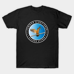 Chirping Common Kingfisher (Alcedo Atthis) Bird T-Shirt